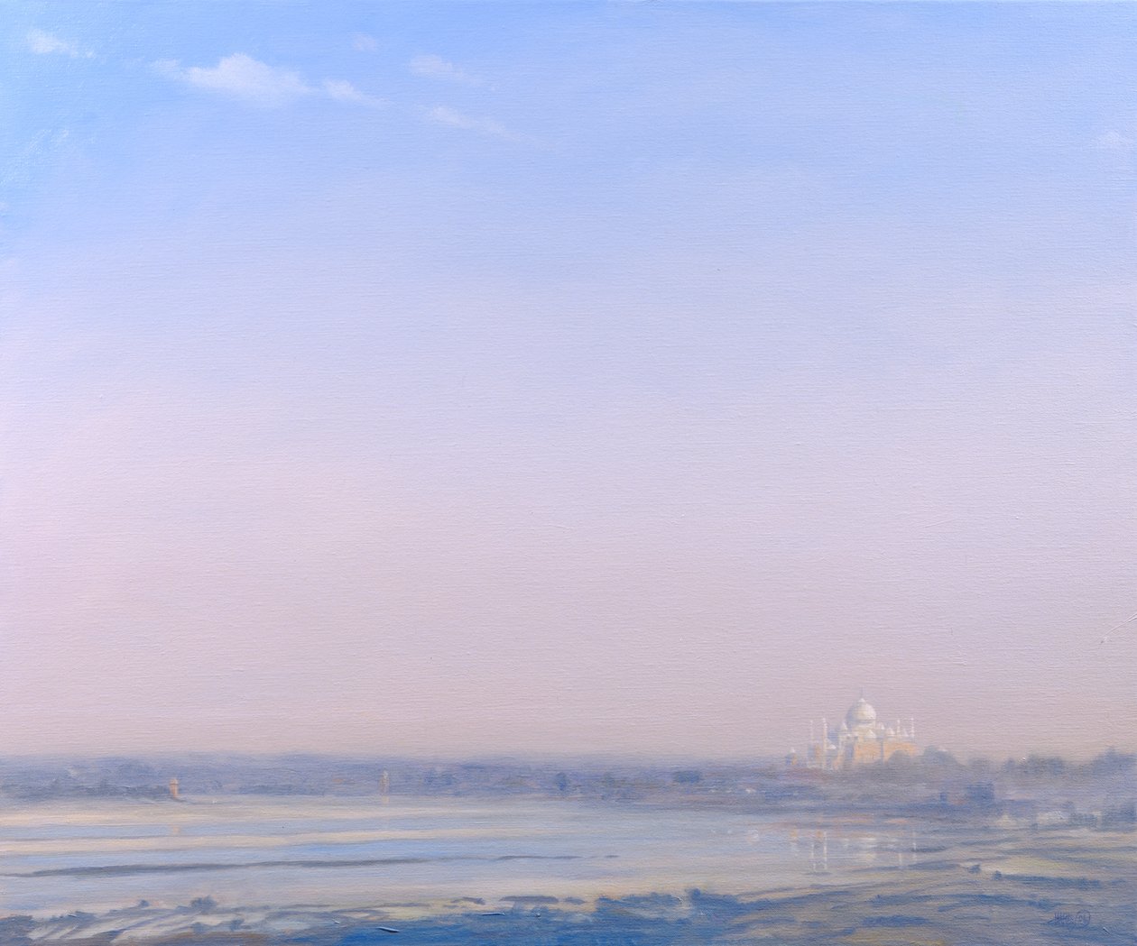 Taj Mahal depuis le Fort d