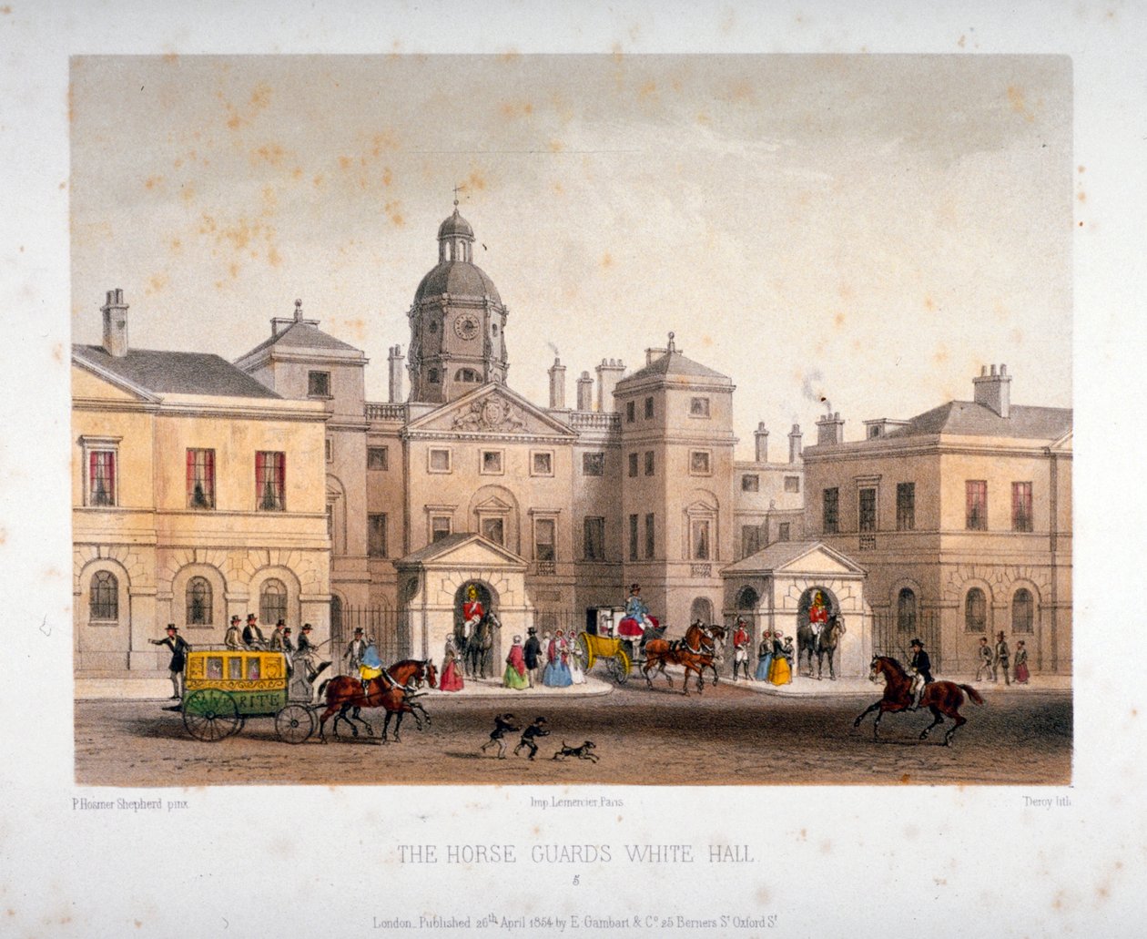 Horse Guards, Westminster, Londres, 1854 - Deroy
