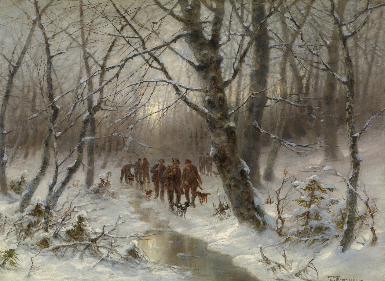 Chasseur dans la forêt d