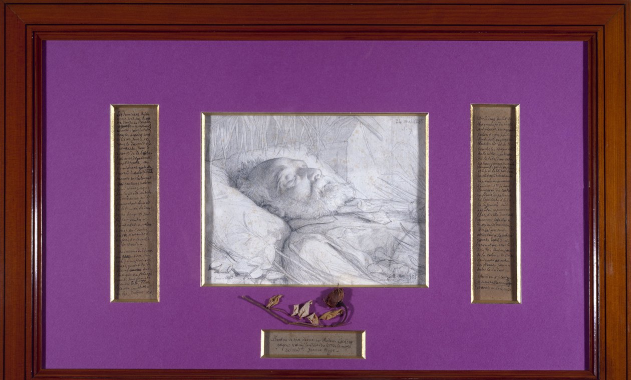 Victor Hugo sur son lit de mort, circa 1885 - Desire Francois Laugee