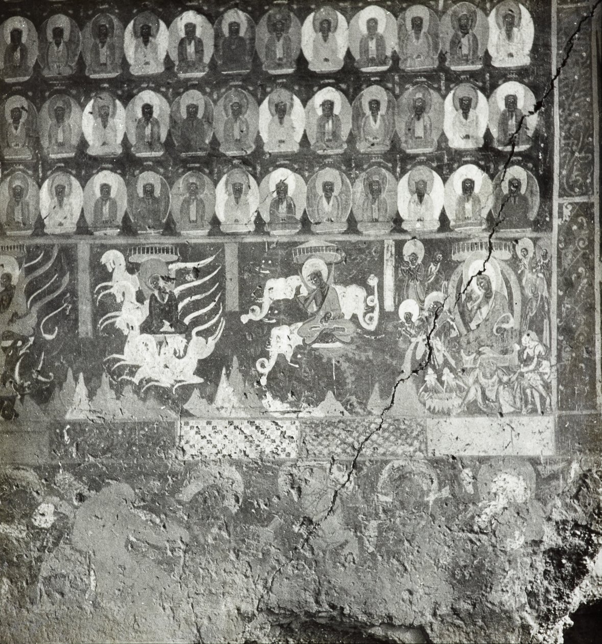 Les mille bouddhas et nidāna de Dame Sumati, grotte 275, mur nord, grottes de Dunhuang, Chine - Desmond Parsons