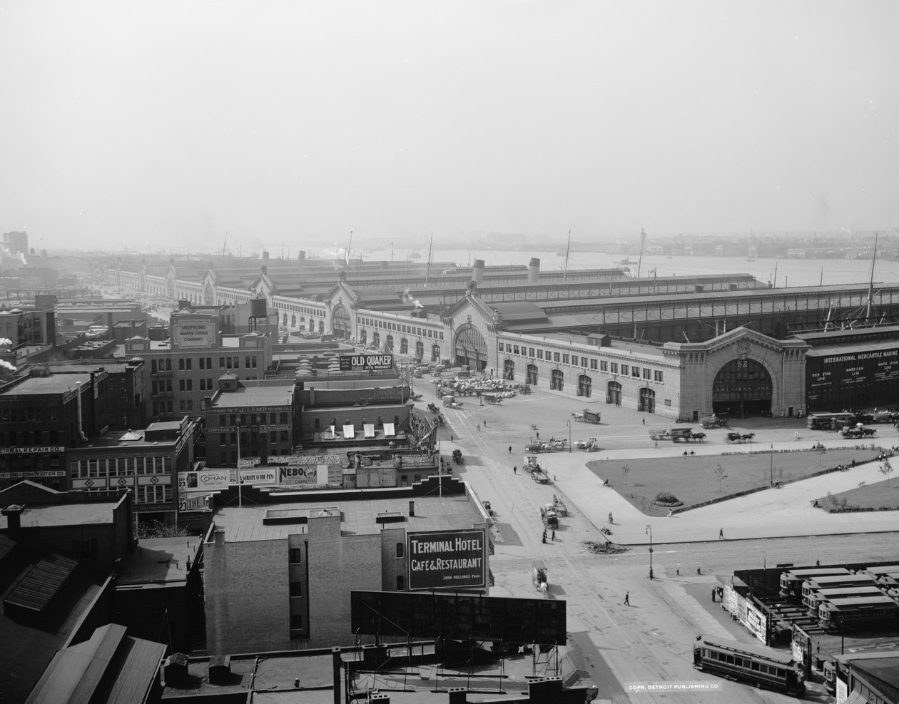 Nouveaux quais de Chelsea, New York, vers 1900-20 - Detroit Publishing Co.