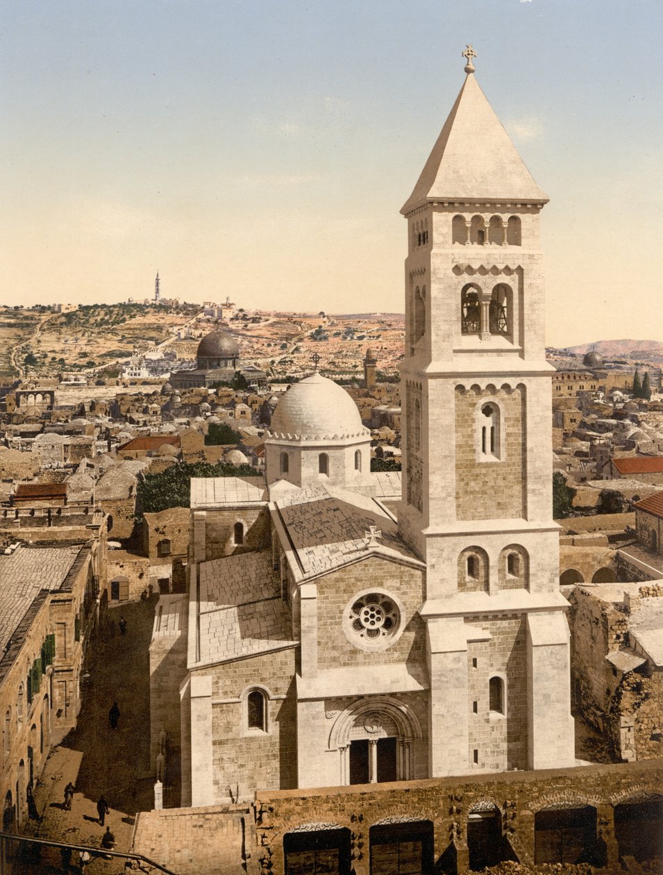 Église du Saint-Sauveur, Jérusalem, Terre Sainte, vers 1890-1900 - Detroit Photographic Co.
