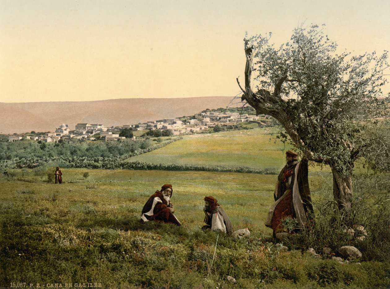 Vue générale, Cana de Galilée, Terre Sainte, vers 1890-1900 (tirage photochrome) - Detroit Publishing Co.