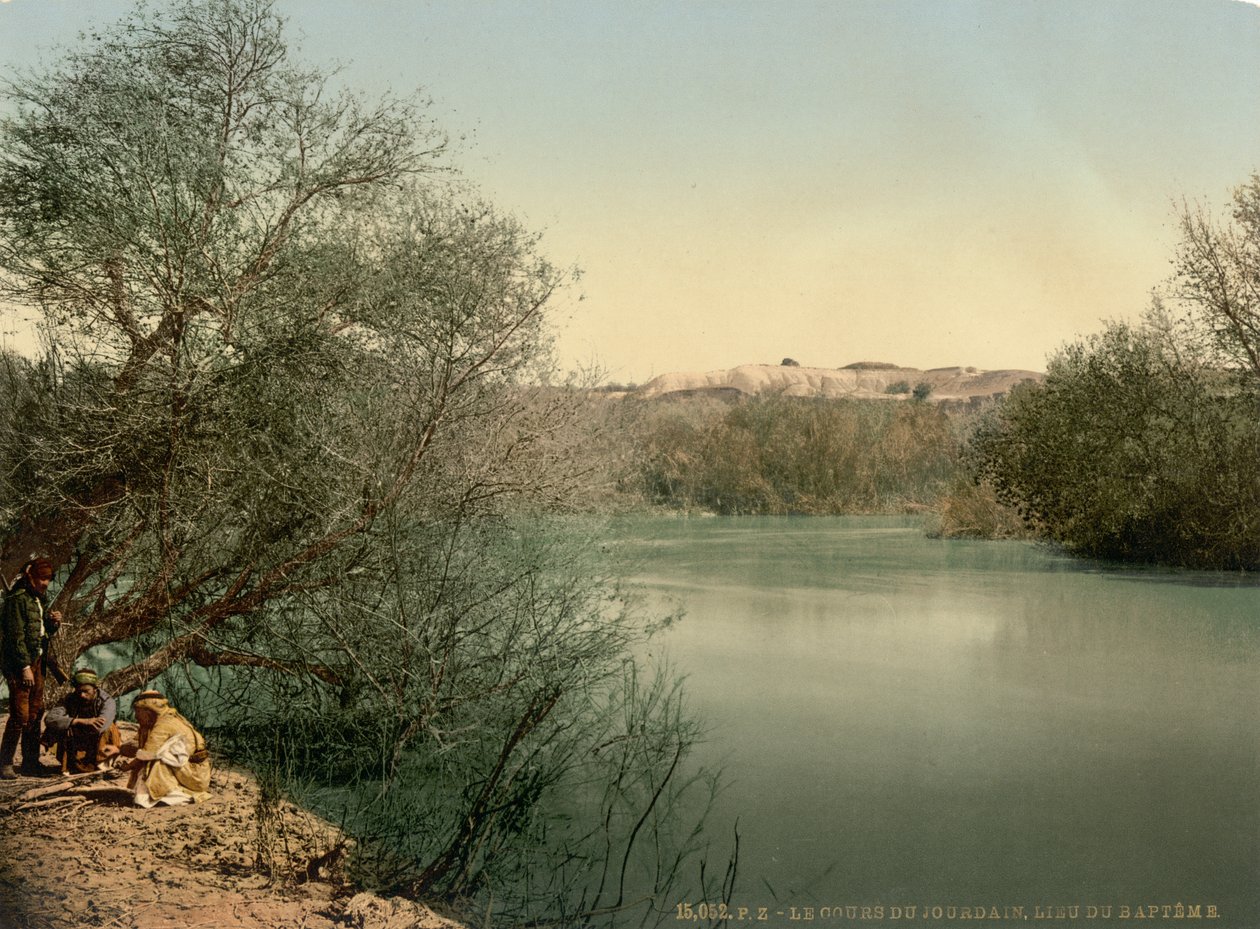 Lieu du baptême, Jourdain, Terre Sainte, vers 1890-1900 (tirage photochrome) - Detroit Publishing Co.