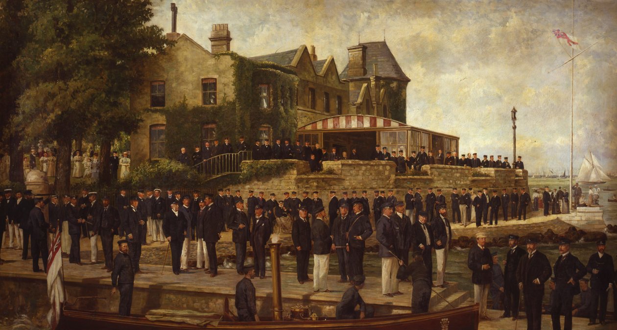 Portrait composite des membres du Royal Yacht Squadron, 1895 - Dickinson and Foster