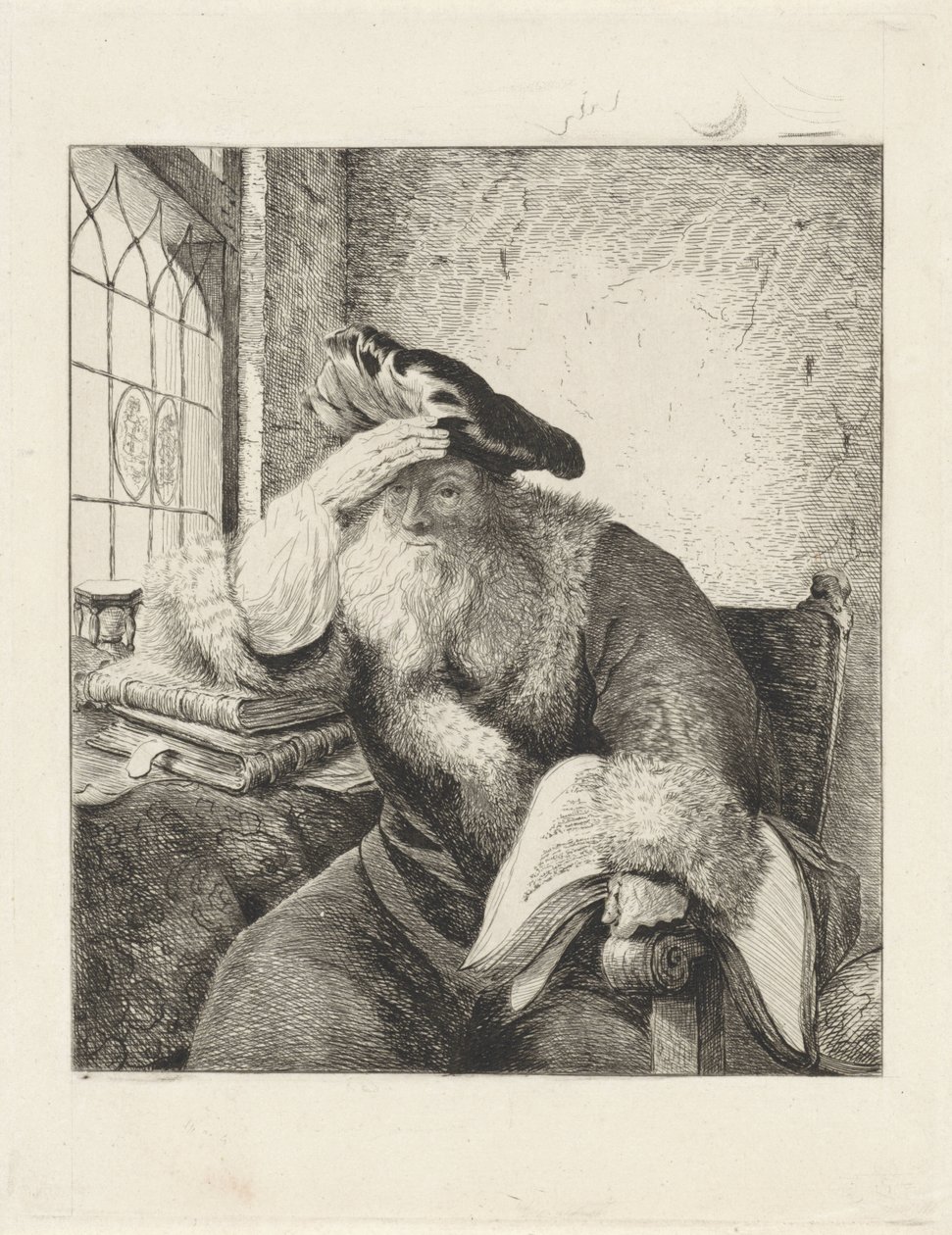 Vieil homme à la fenêtre - Diederik Jan Singendonck