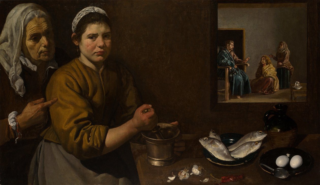 Le Christ dans la maison de Marie et Marthe - Diego Velázquez