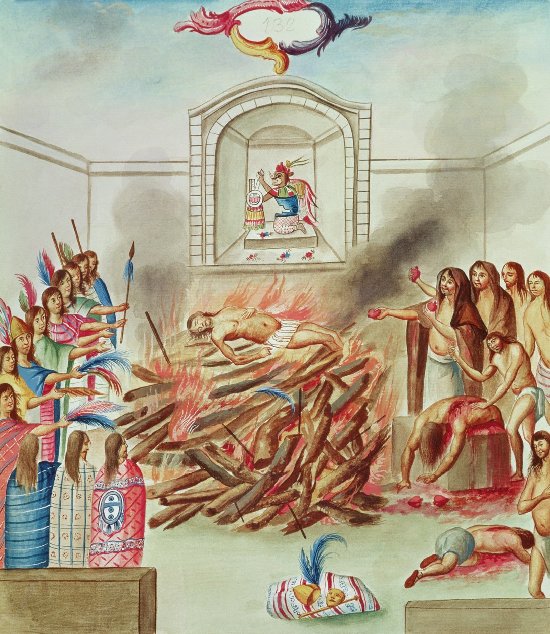 Tome 3 fol.132, Un sacrifice humain, de 