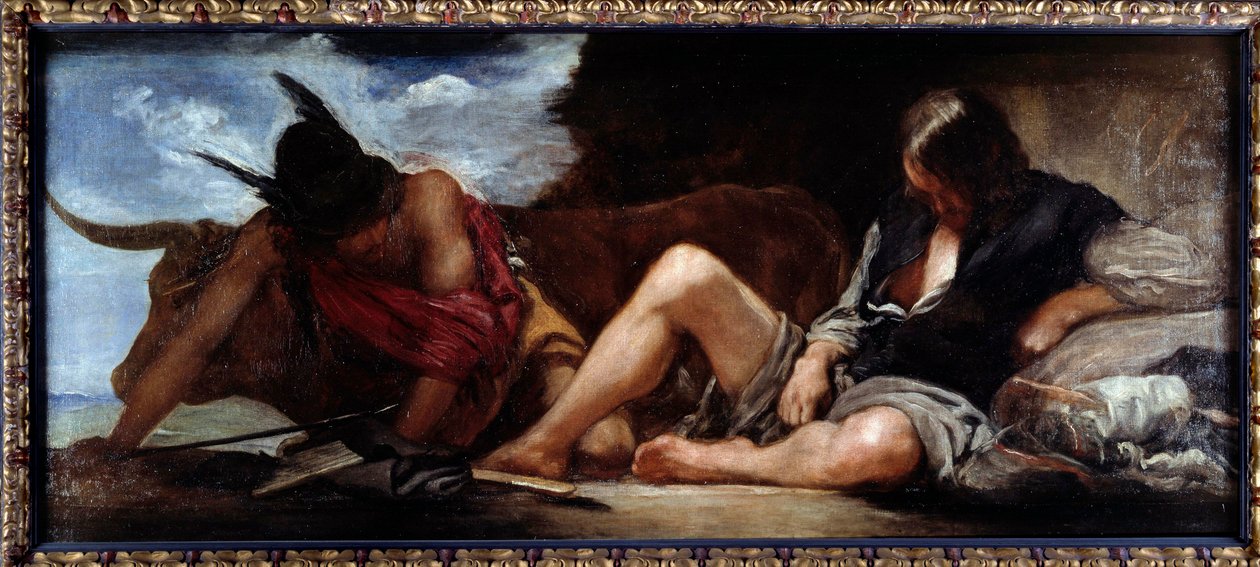 Mercure et Argus. Peinture de Diego Velázquez (1599-1660) - Diego Velázquez