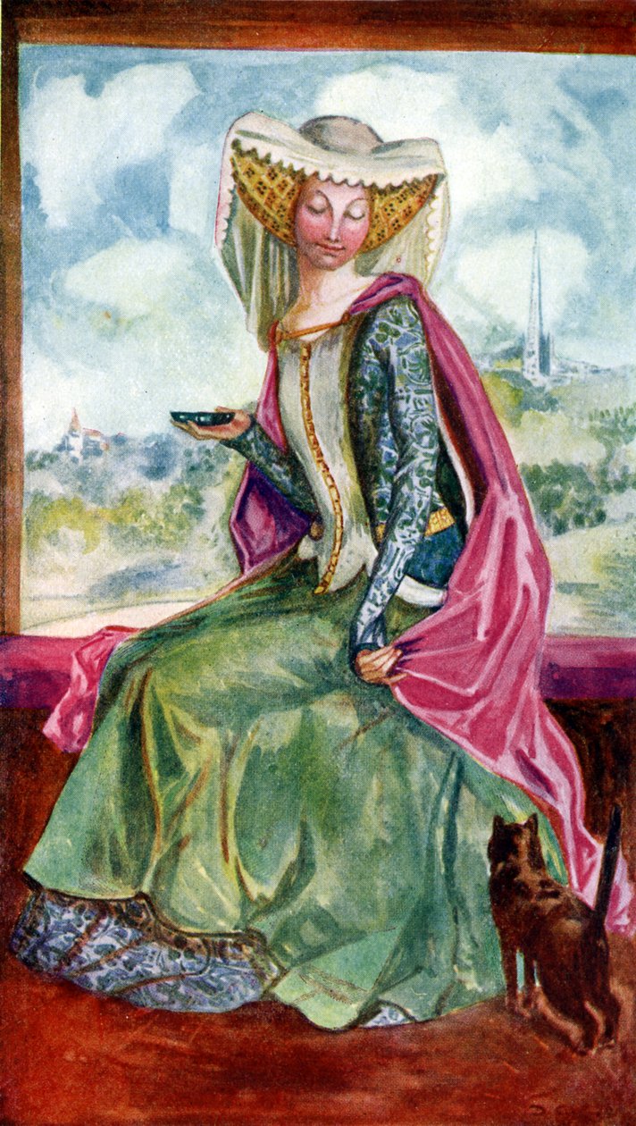 Costume de femme sous le règne de Henri V (1413-1422) - Dion Clayton Calthrop