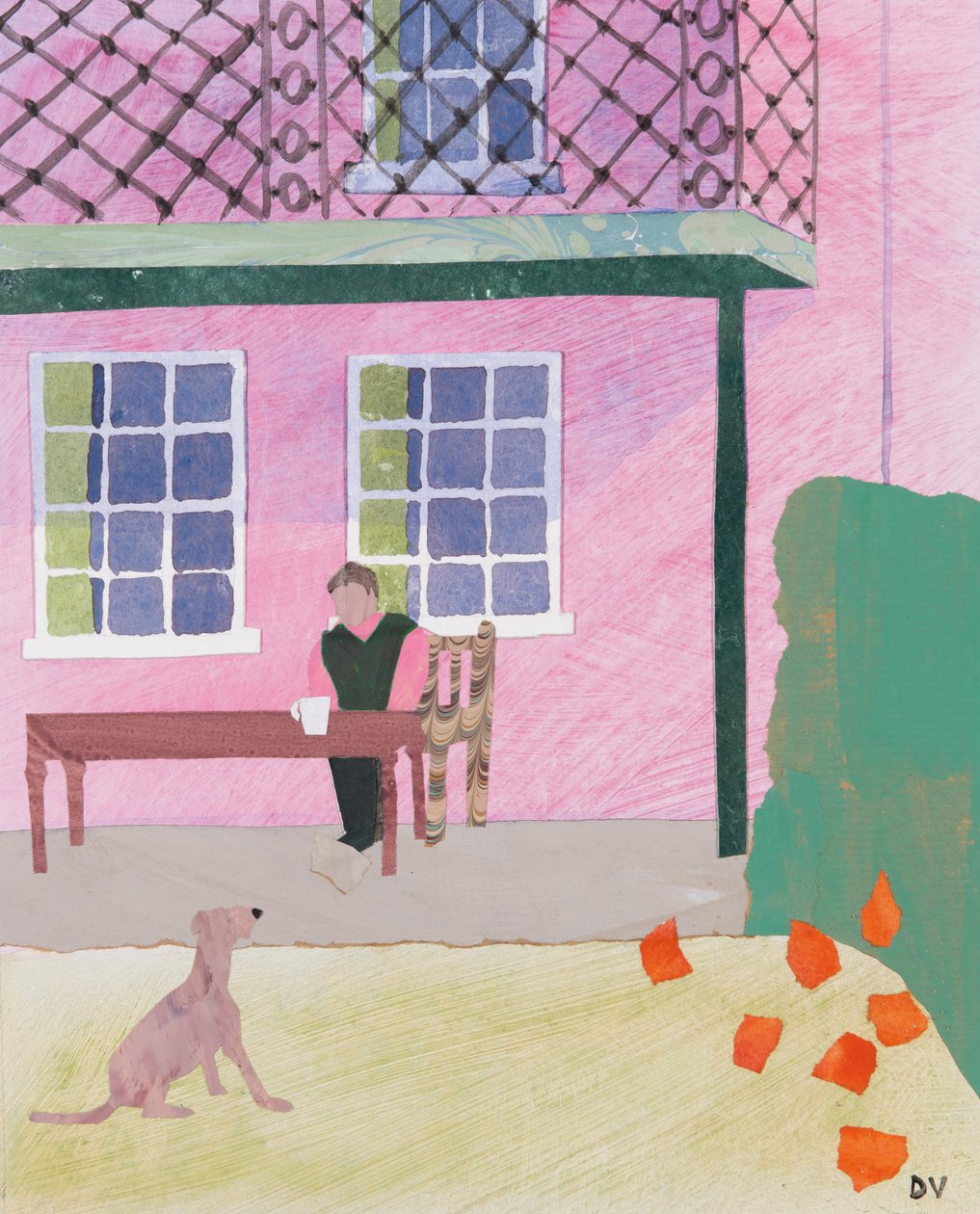 Pause café (collage) - Dione Verulam