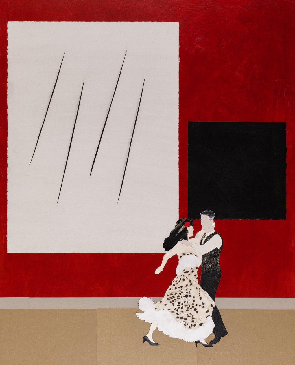 Au diapason de Malevitch, 2020 (collage) - Dione Verulam