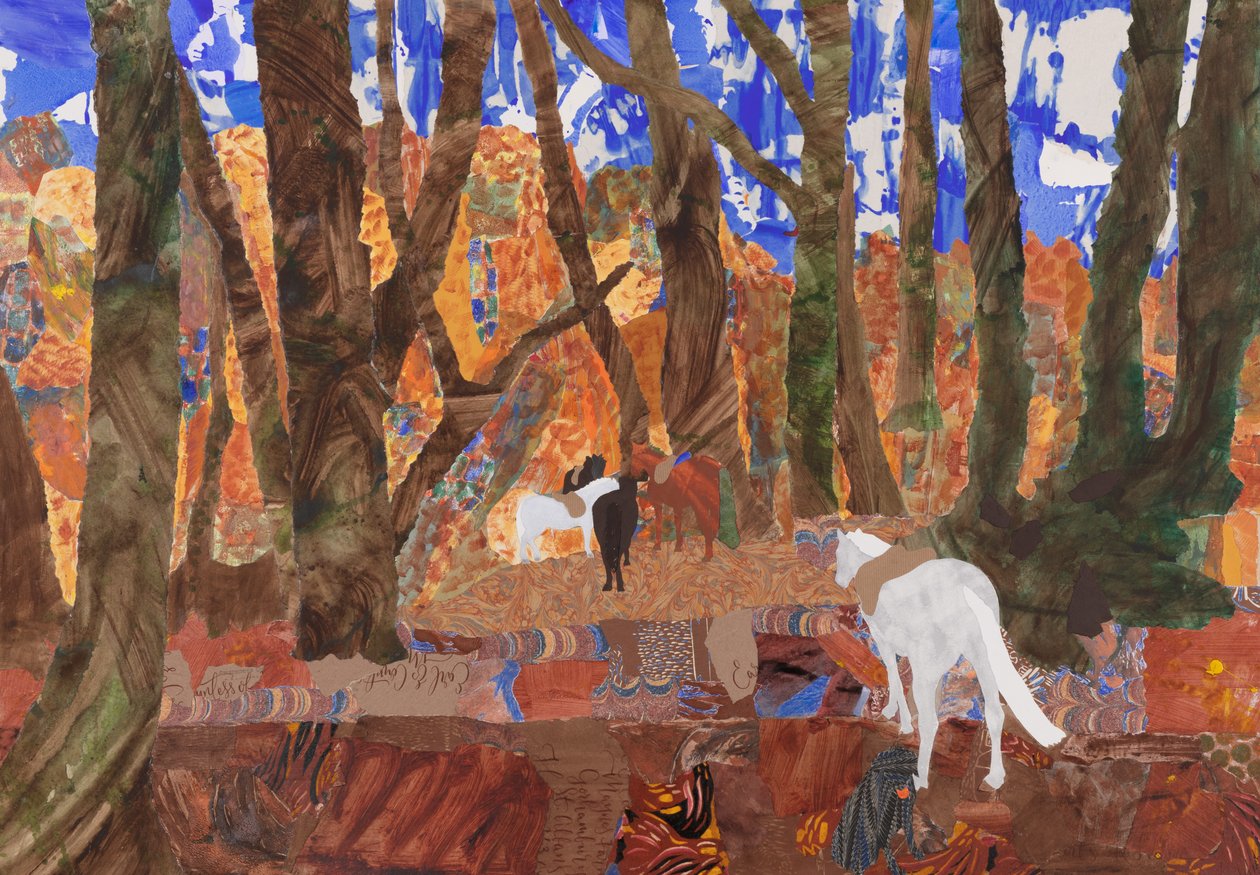 Riding Rest, 2020 (collage) - Dione Verulam