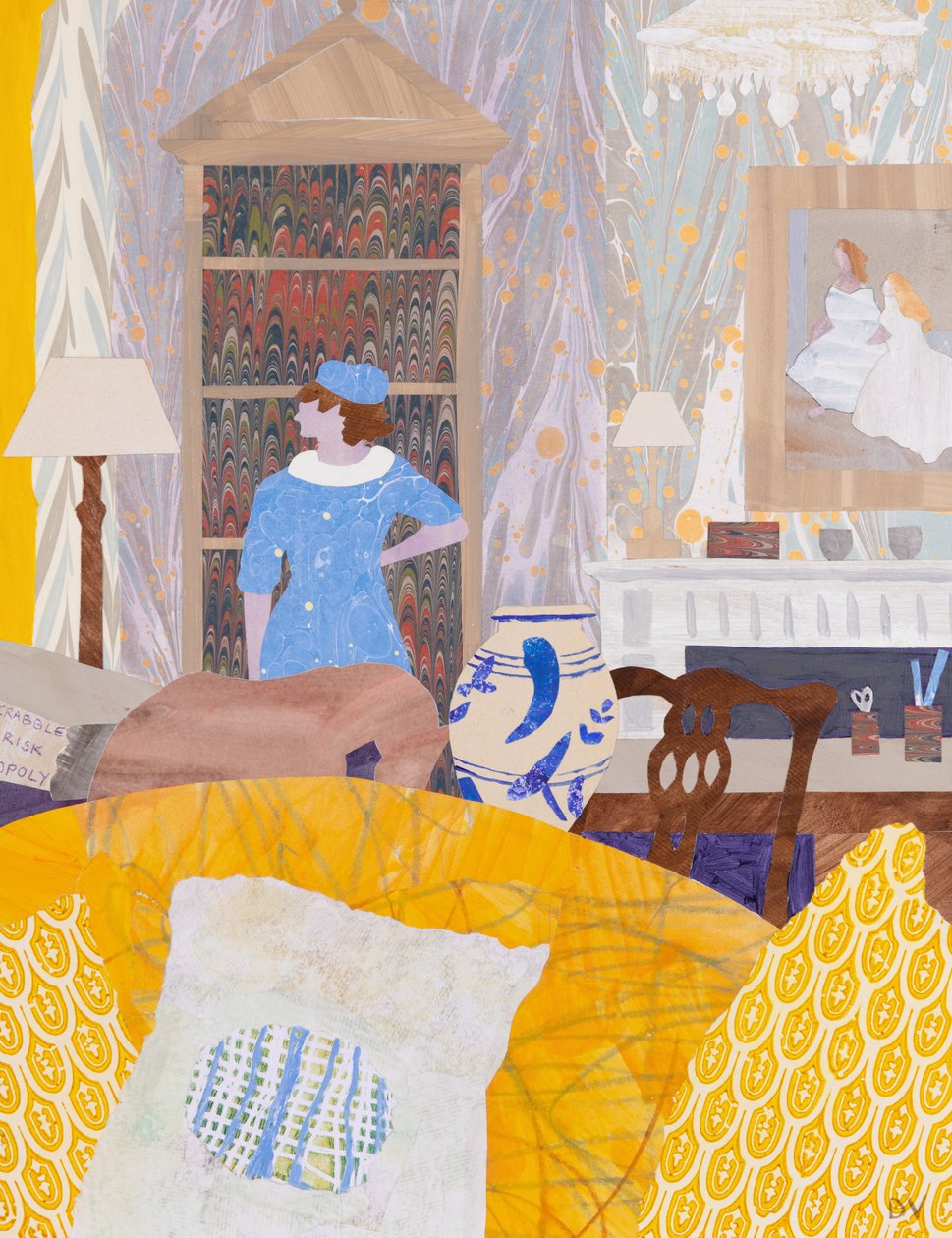 Dois-je sortir (collage) - Dione Verulam