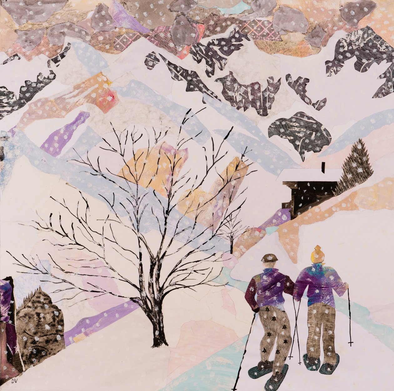 Walking to Lunch, 2015 (collage) - Dione Verulam