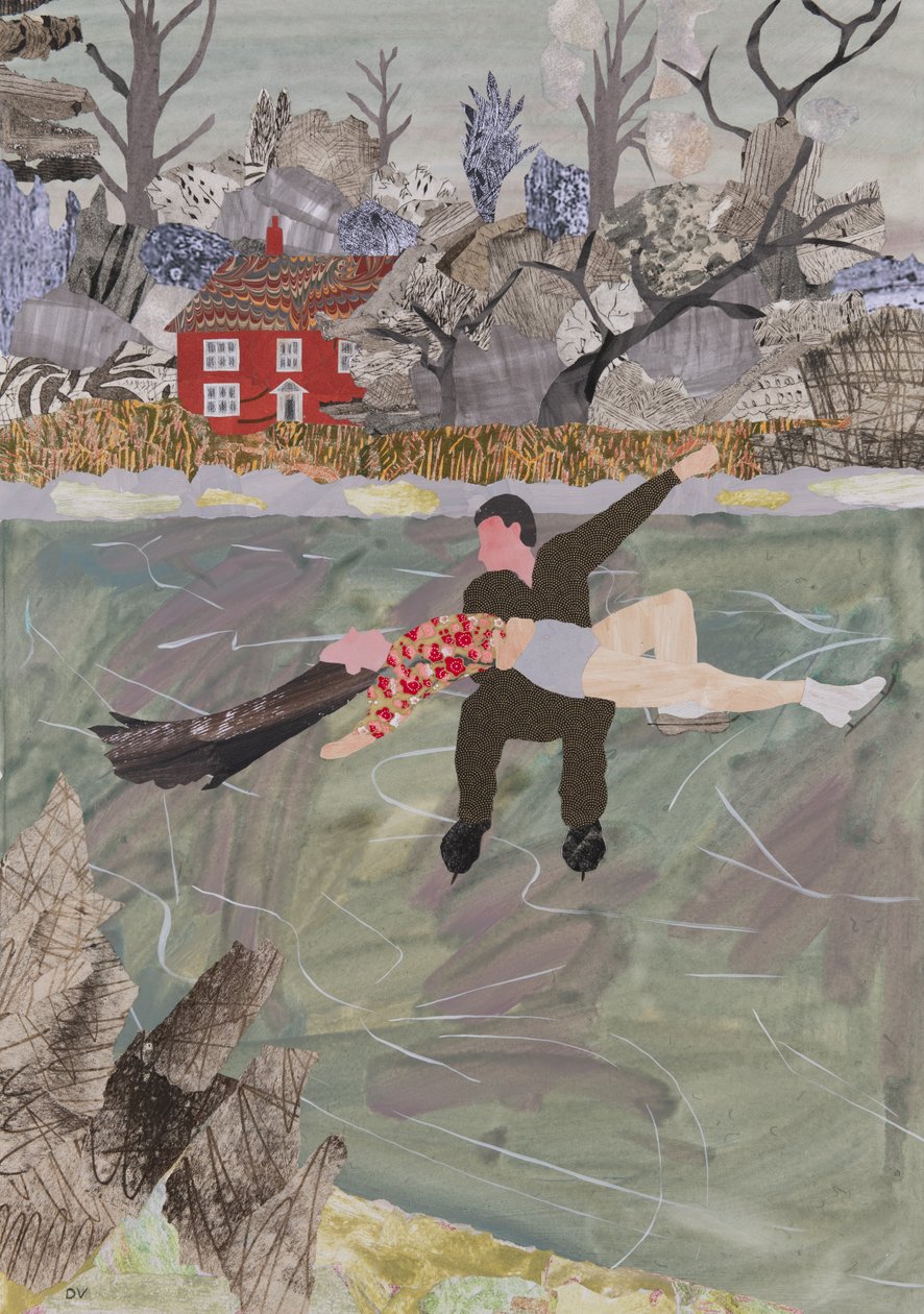 Patinage sauvage, 2023 (collage) - Dione Verulam