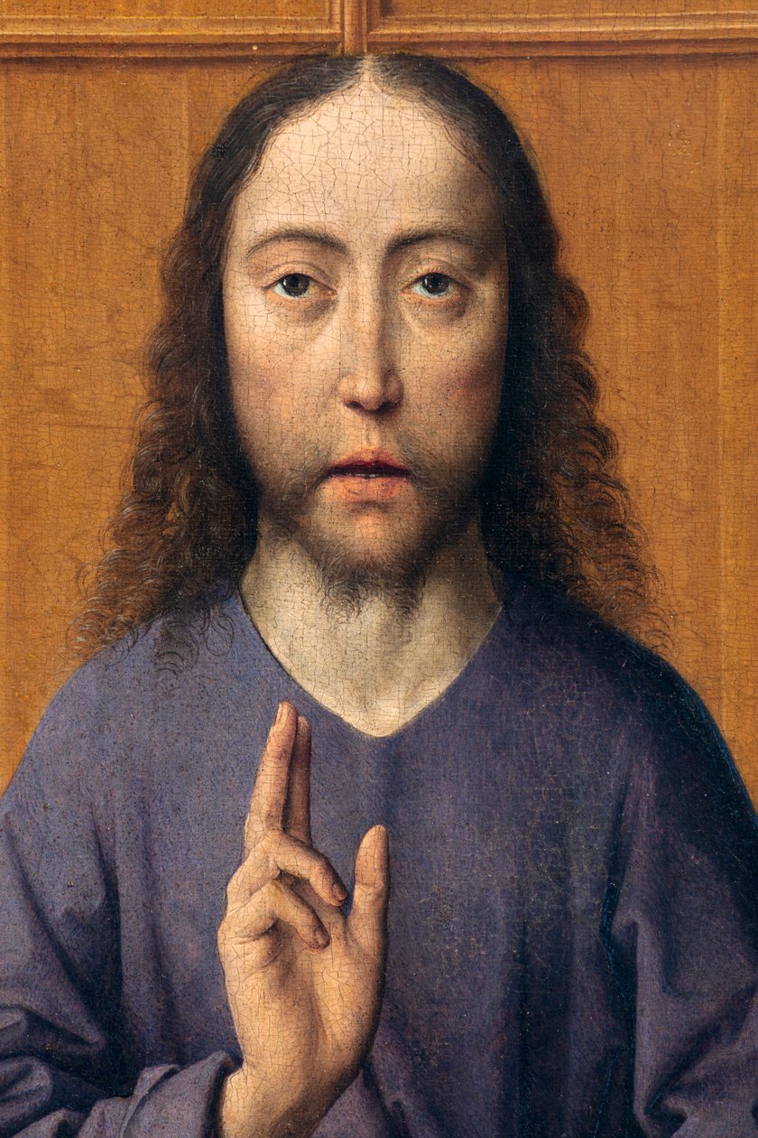Église paroissiale (Parochiekerk Sint-Pieter). Peinture. La Cène. Dirk Bouts. 1464-1468. (détail) - Dirck Bouts