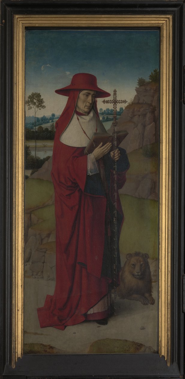 Saint Jérôme, panneau droit du Triptyque de Saint Érasme, vers 1460 - Dirck Bouts