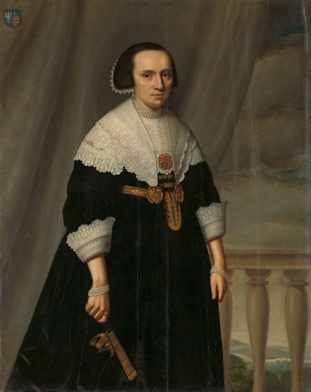 Portrait de Machteld Bas - Dirck Dircksz. van Santvoort (manner of)