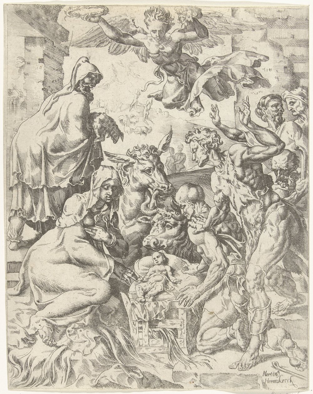 Adoration des bergers (La chute et la rédemption de l
