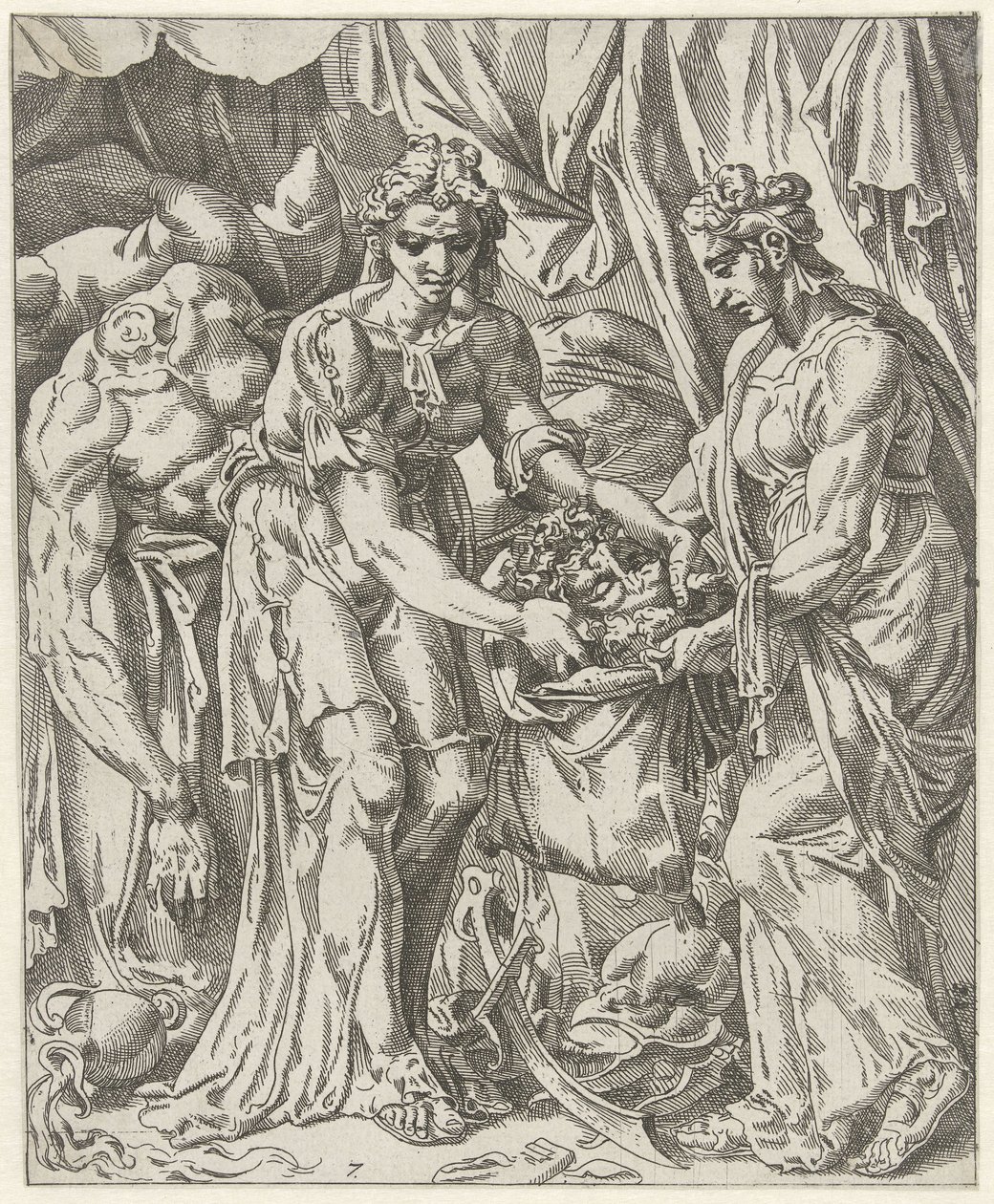 Judith met la tête d