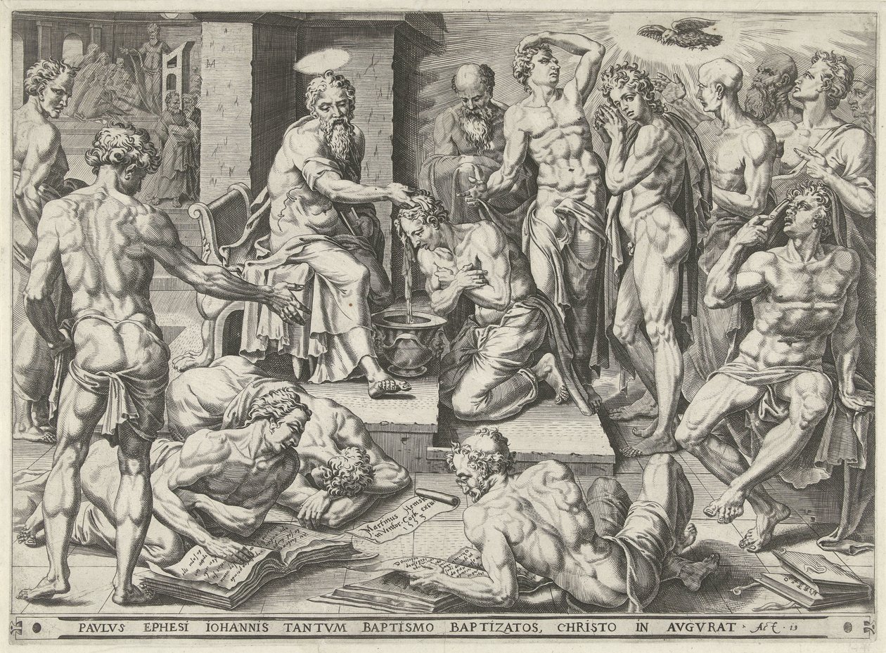 Paul baptise les habitants d