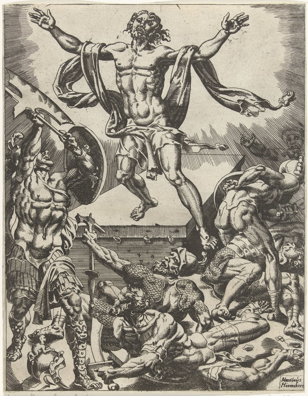 Résurrection du Christ - Dirck Volckertsz. Coornhert (attributed to)
