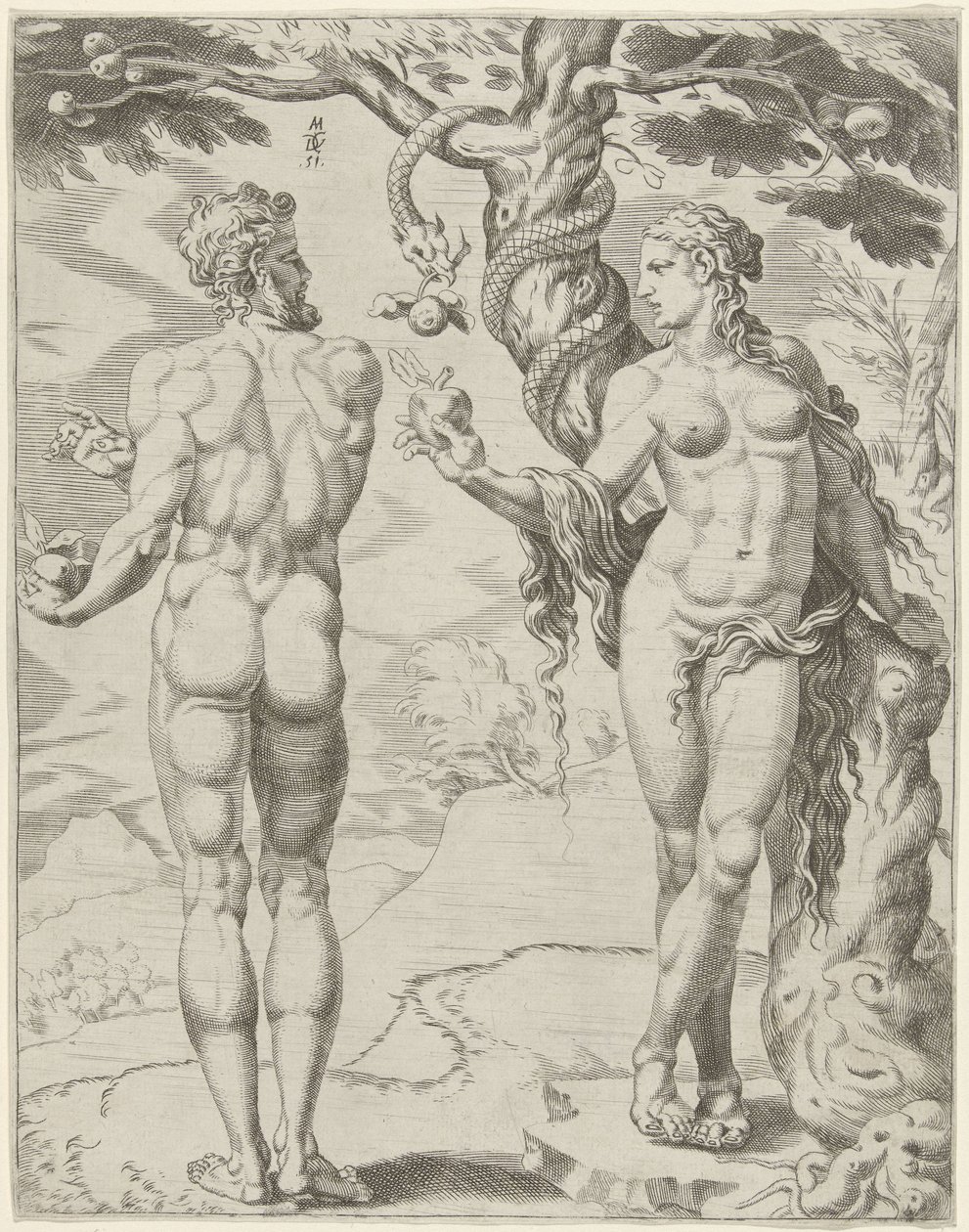 Adam et Ève - Dirck Volckertsz. Coornhert