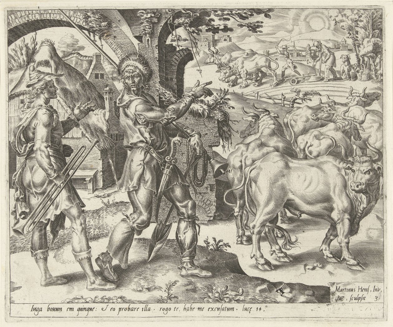 Deuxième prétexte : le nouveau troupeau (Gelijkenis van een bruiloftsfeest) - Dirck Volckertsz. Coornhert