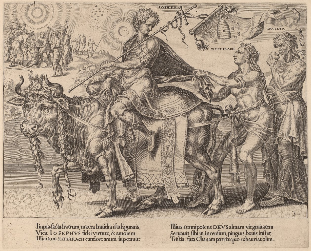 Le triomphe de Joseph - Dirck Volckertz Coornhert after Maerten van Heemskerck