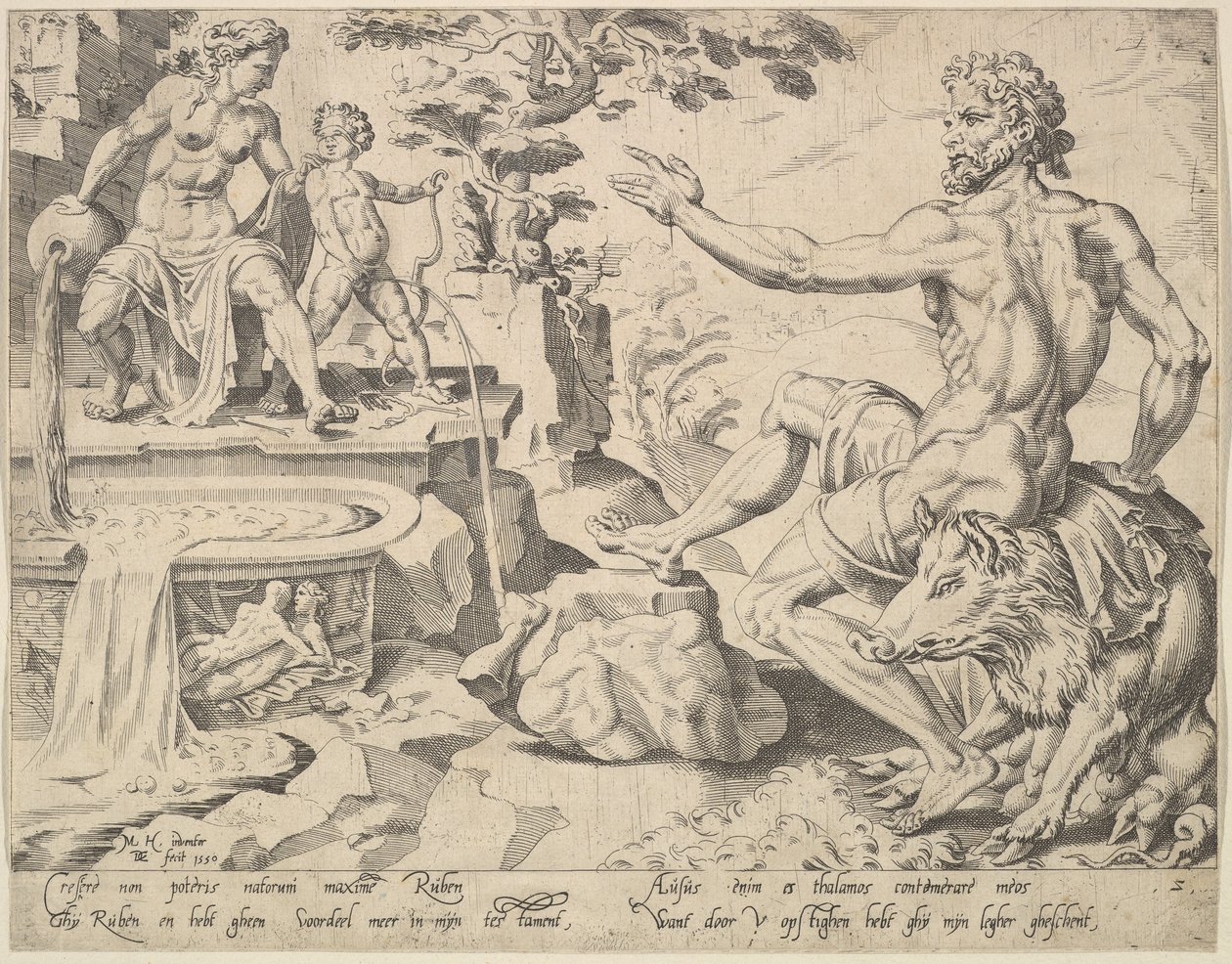 Ruben [Genèse 49:3-4], de la série Les Douze Patriarches - Dirck Volkertsen Coornhert