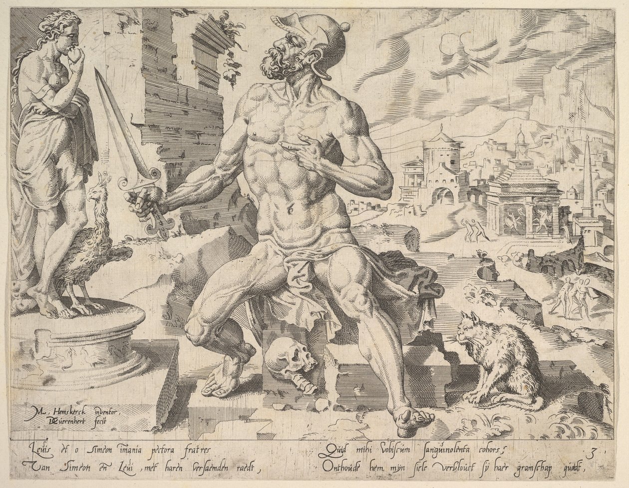 Siméon, de la série Les Douze Patriarches, 1550 - Dirck Volkertsen Coornhert