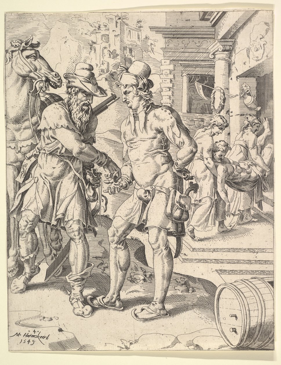 La Parabole du Bon Samaritain, 1549 - Dirck Volkertsen Coornhert