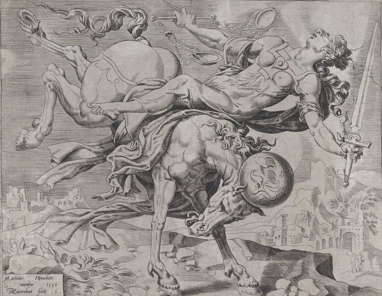 Le Monde disposant de la justice, de Le Monde sans retenue, planche 1, 1550 - Dirck Volkertsen Coornhert