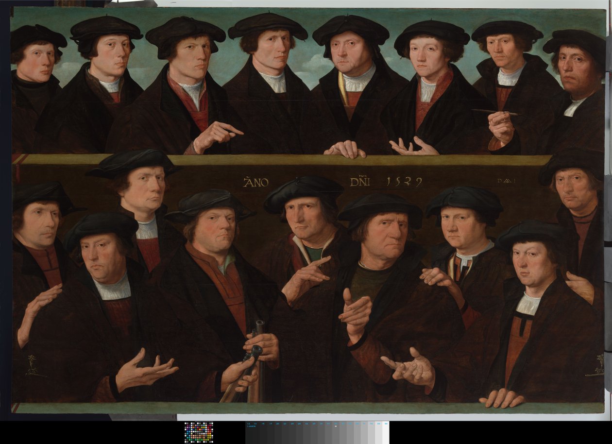 Un groupe de gardes - Dirk Jacobsz