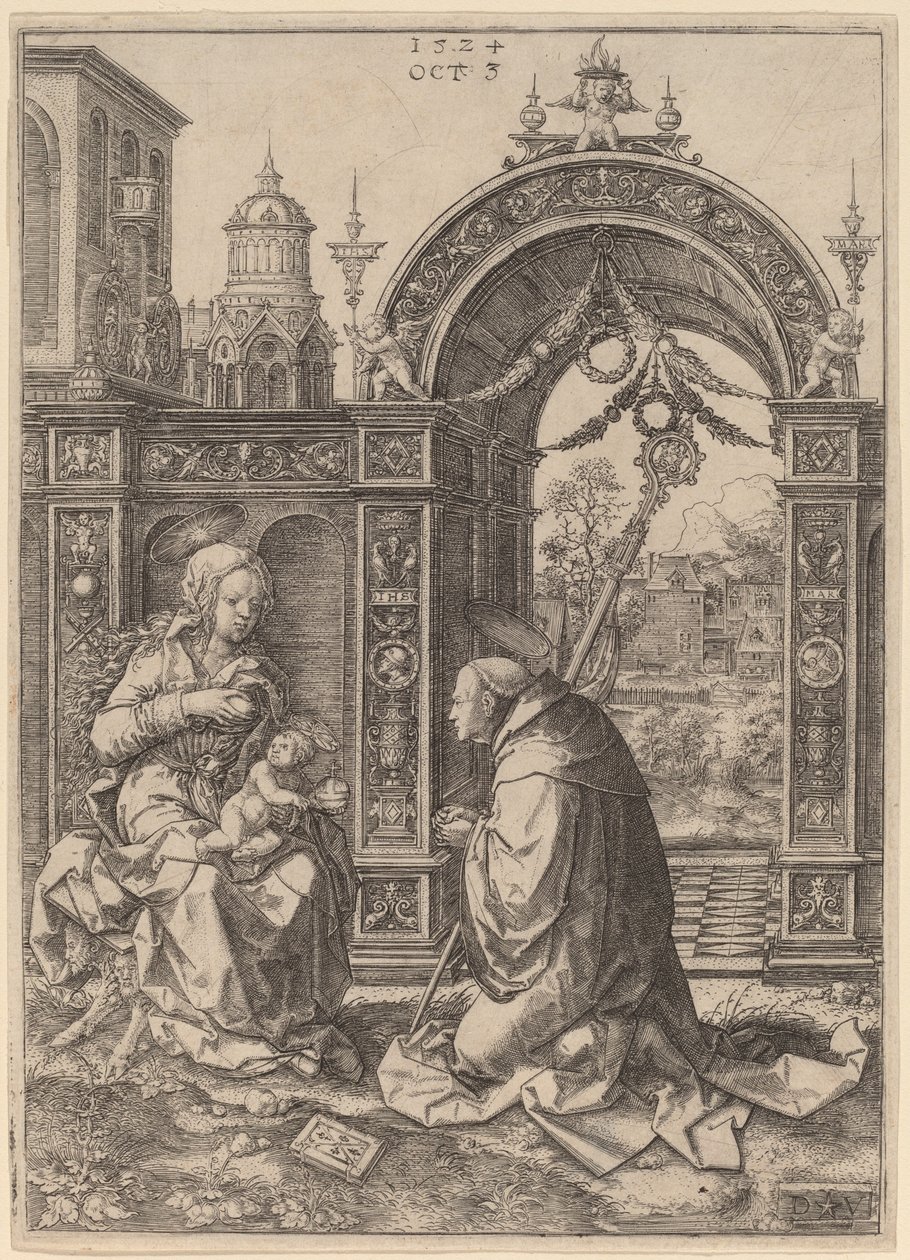 La vision de Saint Bernard - Dirk Jacobsz Vellert
