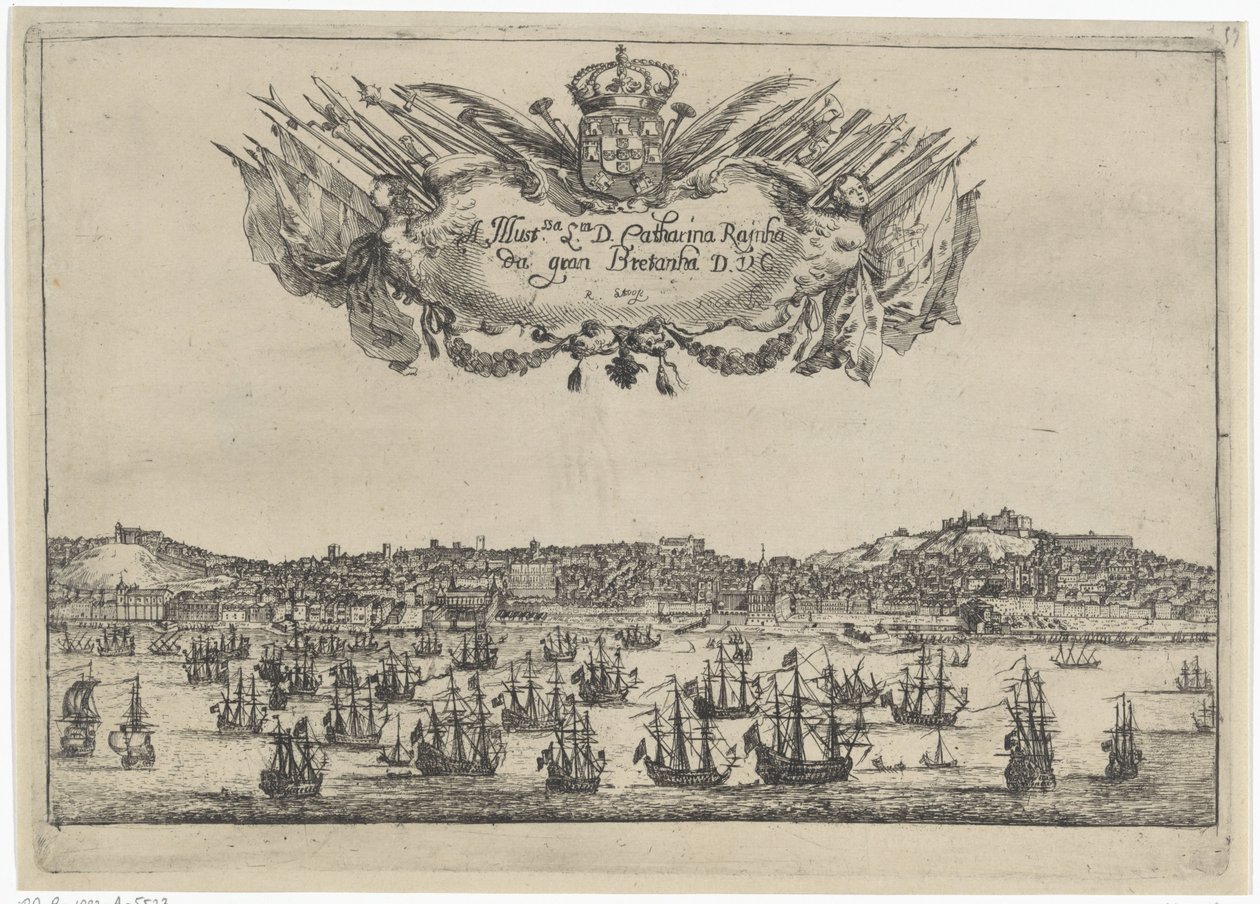 Vue de la ville et du port de Lisbonne - Dirk Stoop