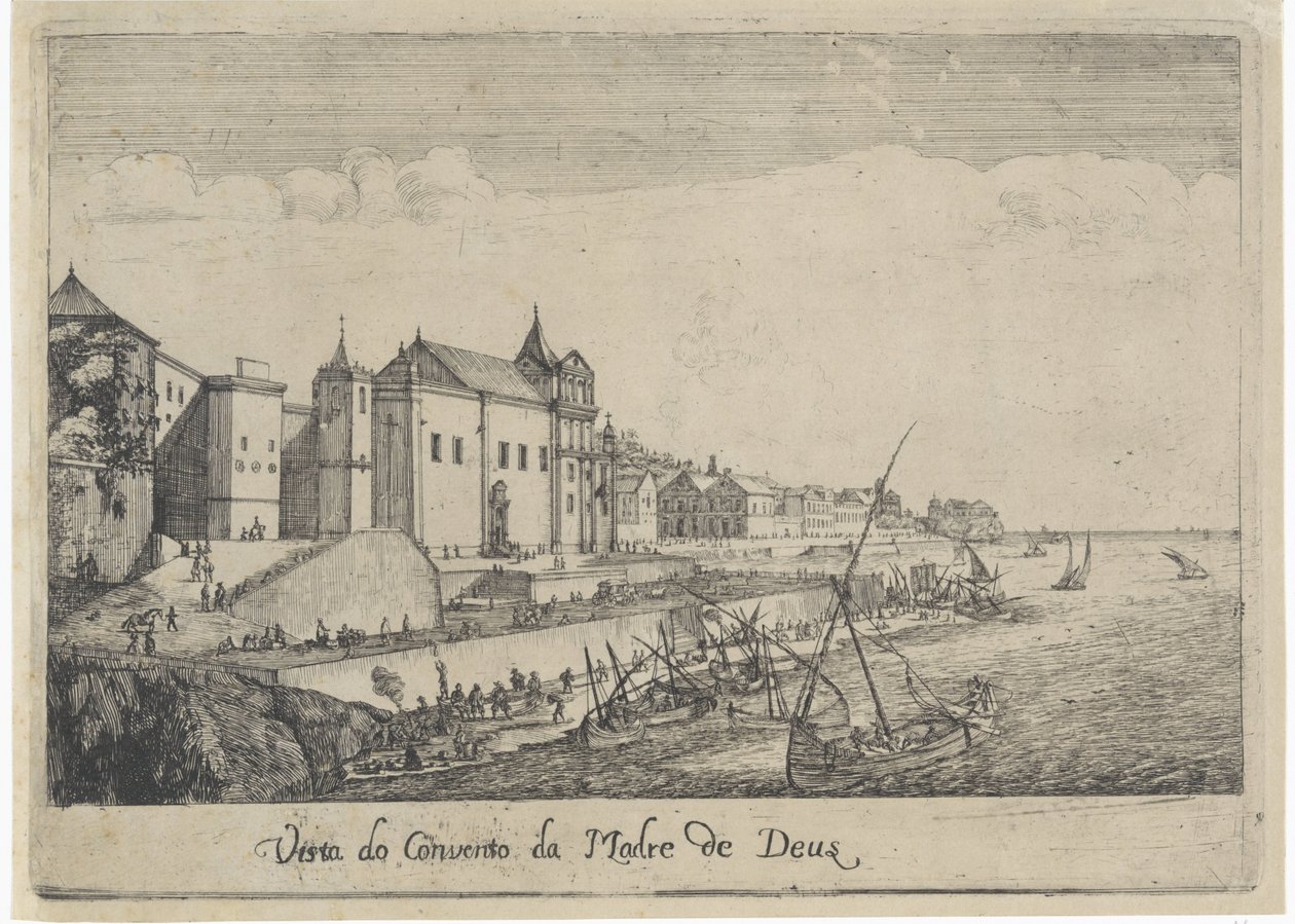Vue du monastère de la Mère de Dieu à Lisbonne (Vista do Convento da Madre de Deus, Gezichten op Lissabon) - Dirk Stoop