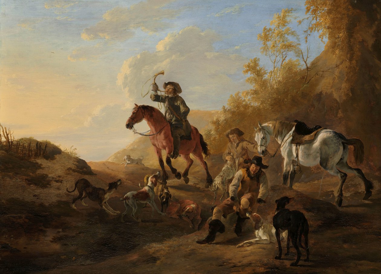 Chasseurs au repos - Dirk Stoop