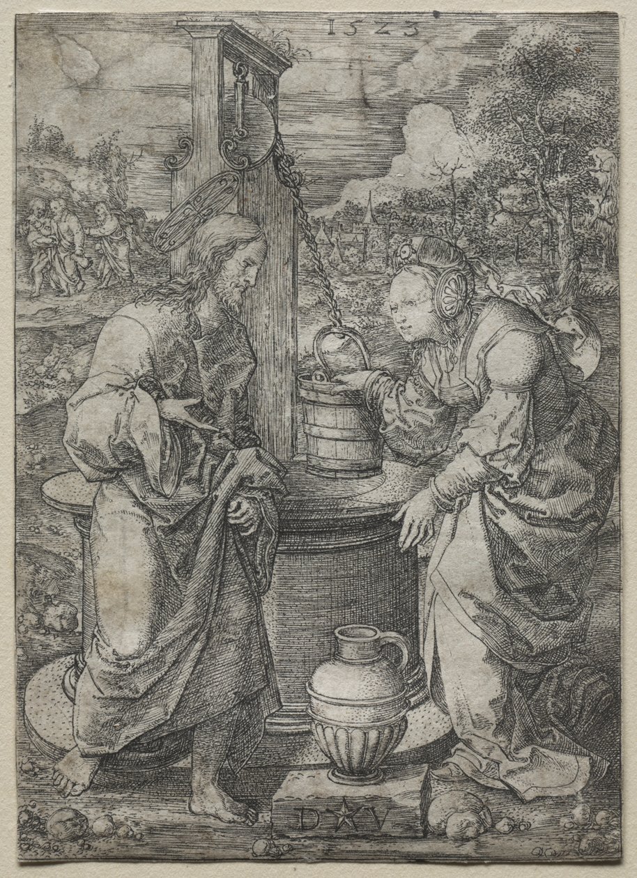 Le Christ et la femme de Samarie - Dirk Vellert
