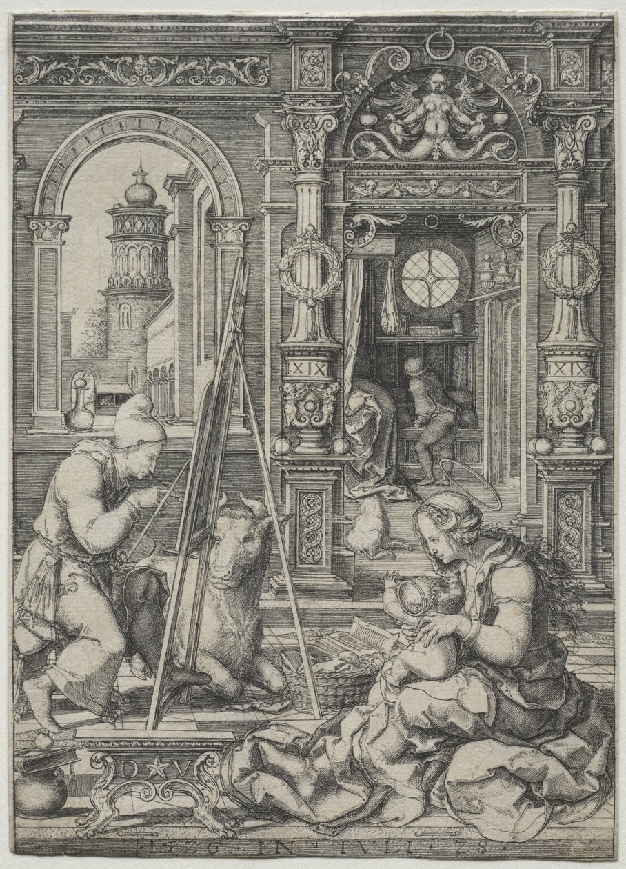Saint Luc peignant la Vierge - Dirk Vellert