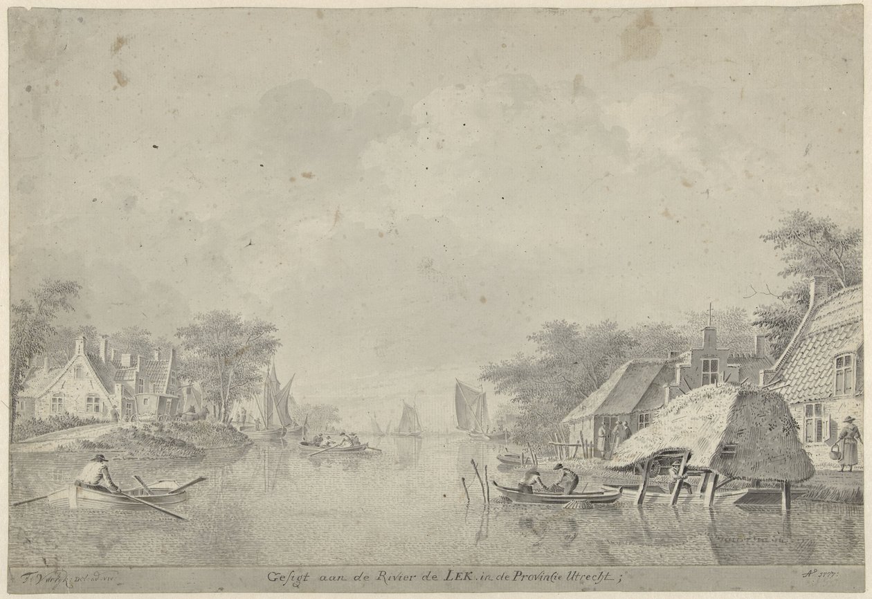 Vue sur la rivière Lek à Utrecht - Dirk Verrijk