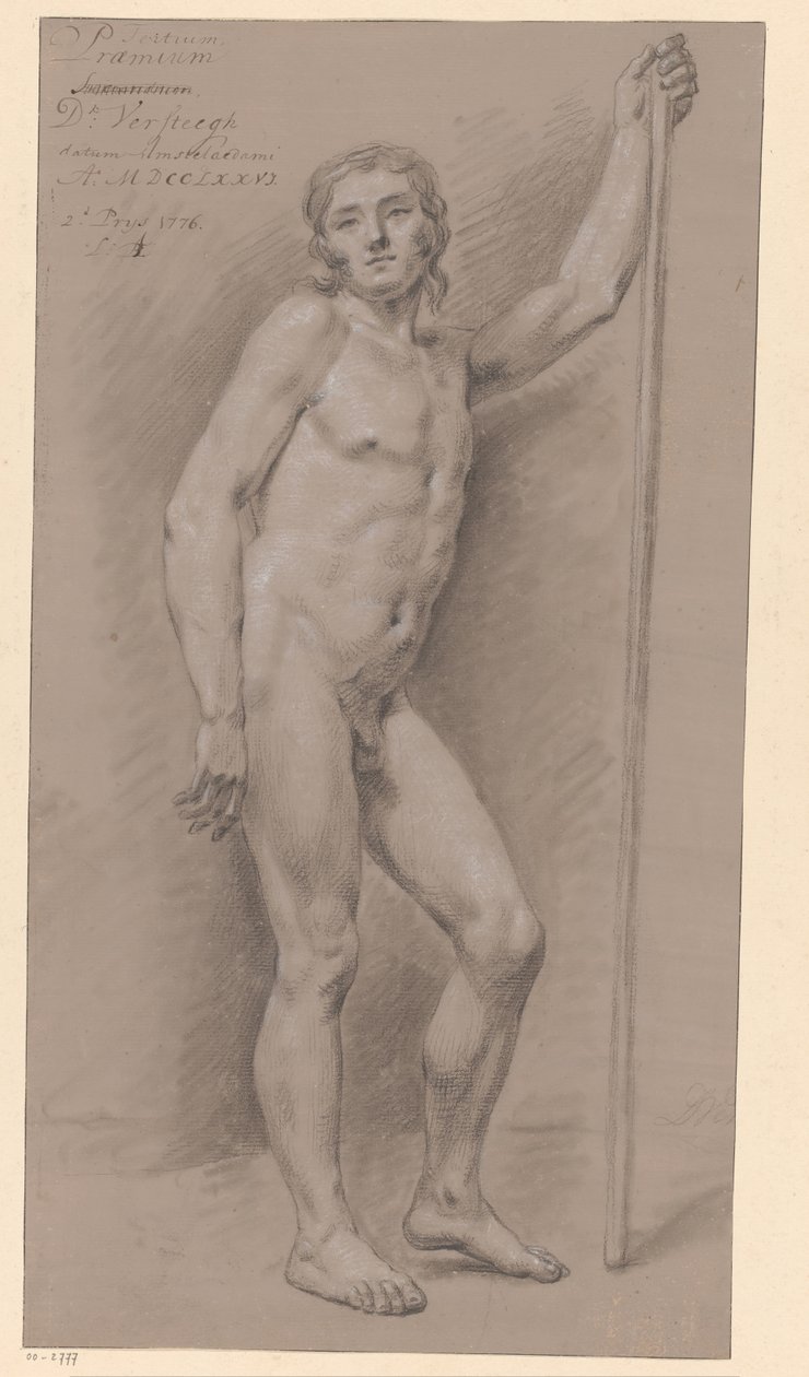 Homme nu debout, vu de face (2e prix 1776) - Dirk Versteegh