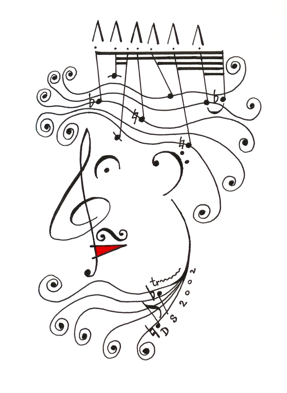 Roi de la musique - caricature d