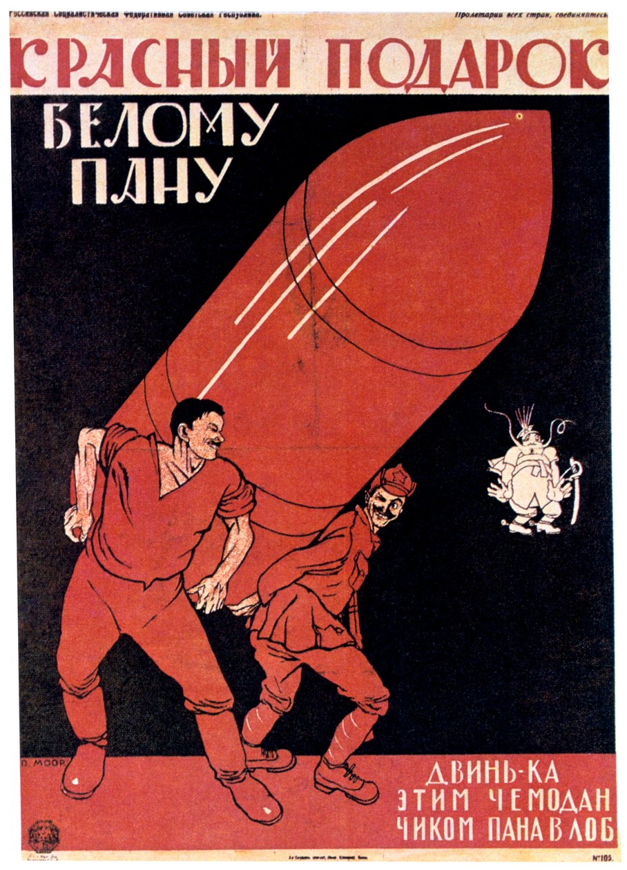 Un cadeau rouge pour un maître blanc, 1920 - Dmitriy Stakhievich Moor