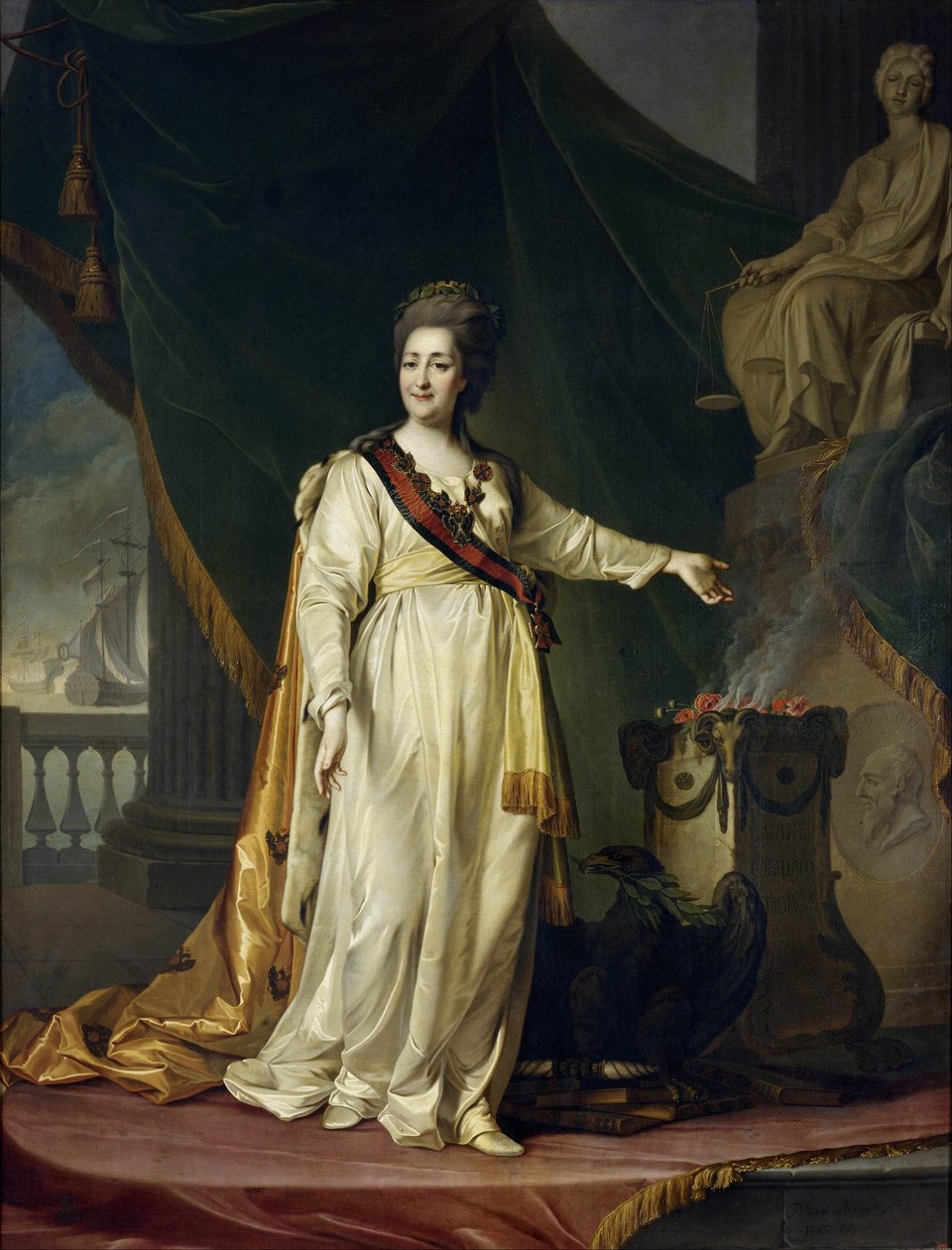 Catherine II est législateur dans le temple de la déesse de la justice. - Dmitry Levitzky