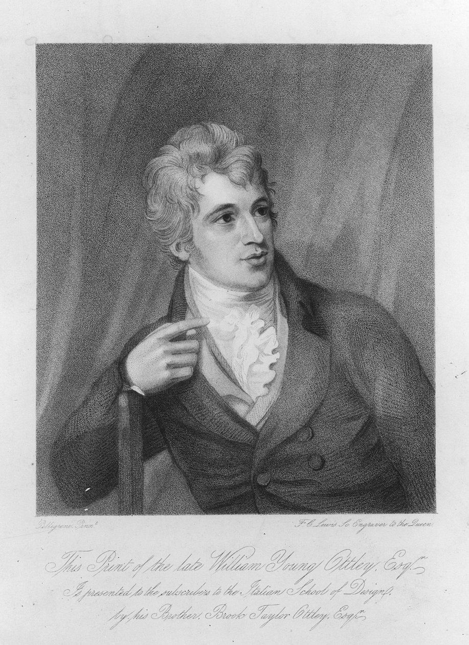 William Young Ottley, gravé par Frederick Christian Lewis, vers 1836 - Domenico Pellegrini