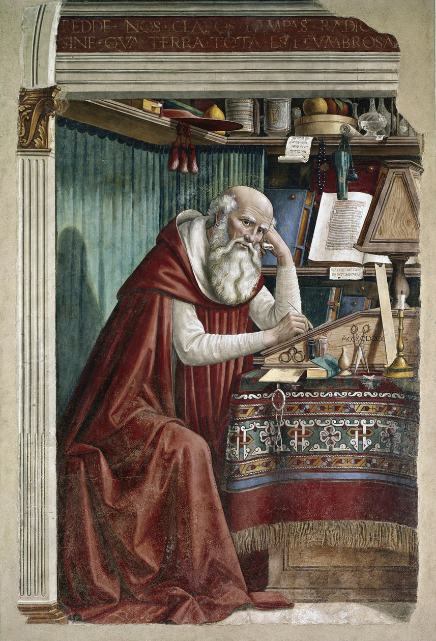 Saint Jérôme dans son étude - Domenico Ghirlandaio