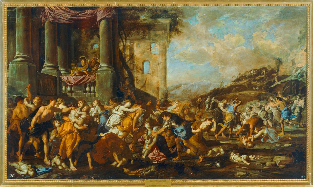 Le massacre des innocents. 10044005 ... - Domenico (1612-75) Gargiulo